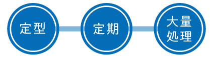 定型　定期　大量処理